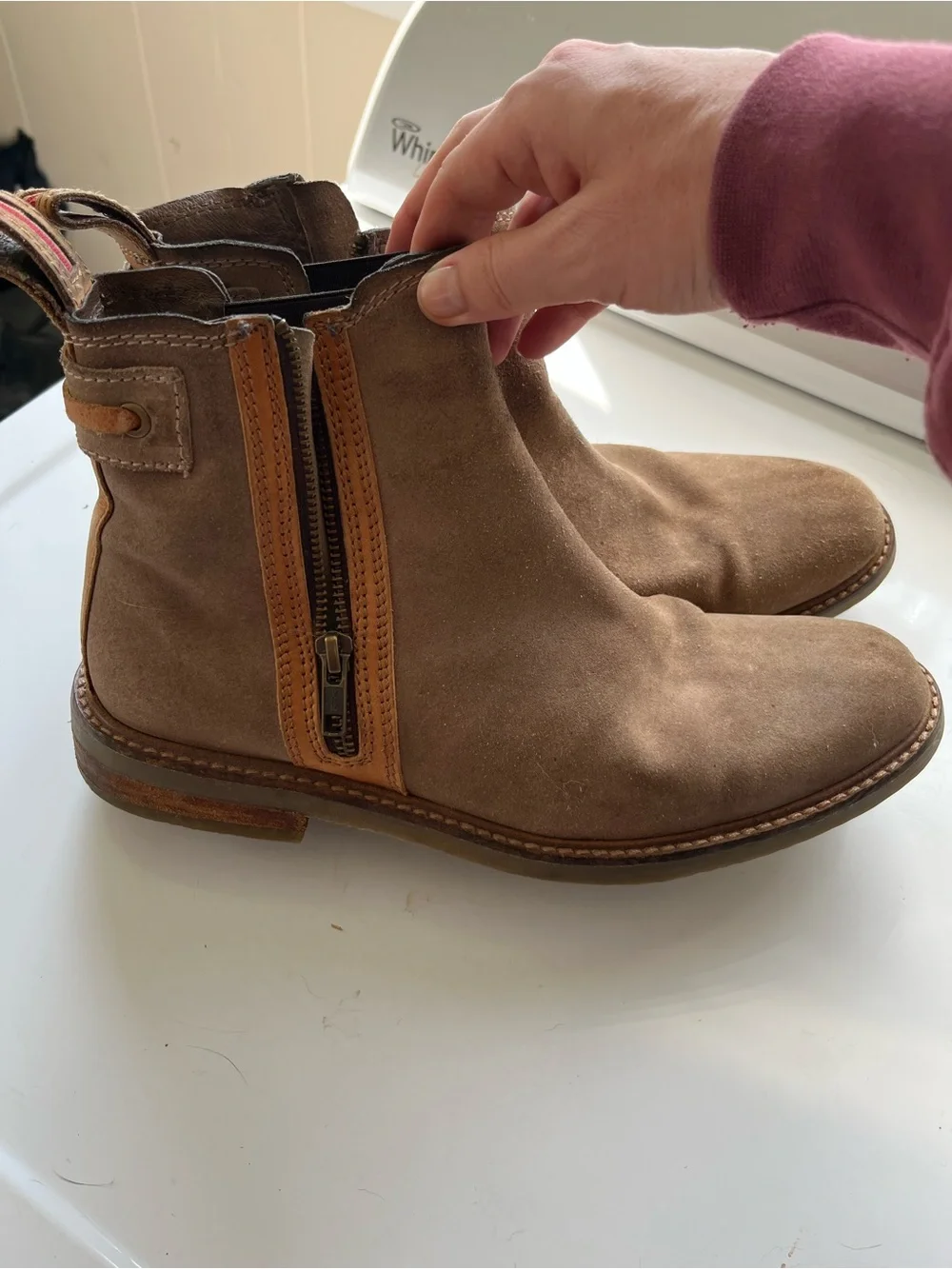Testosterone brown suede